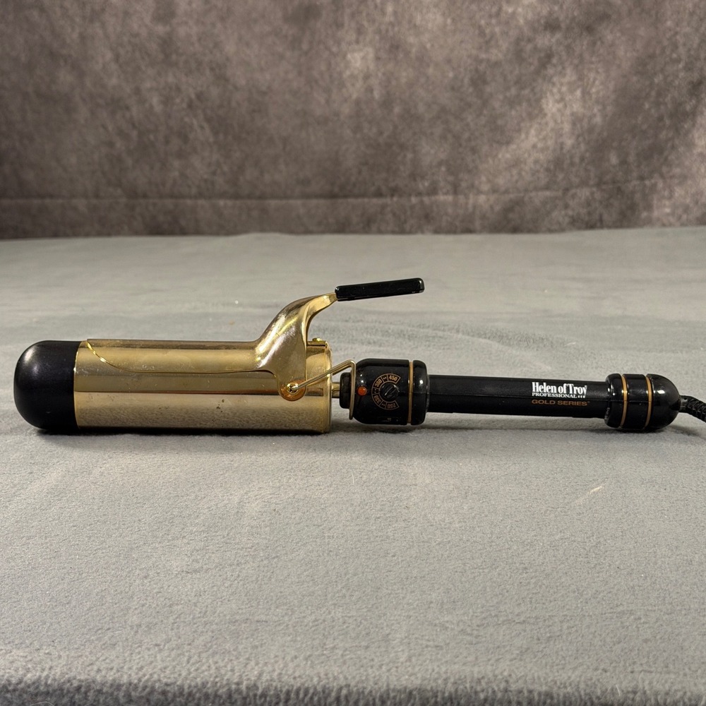 Helen of Troy Professional Gold Series 1.5 Inch Curling Iron Model 1004 450F